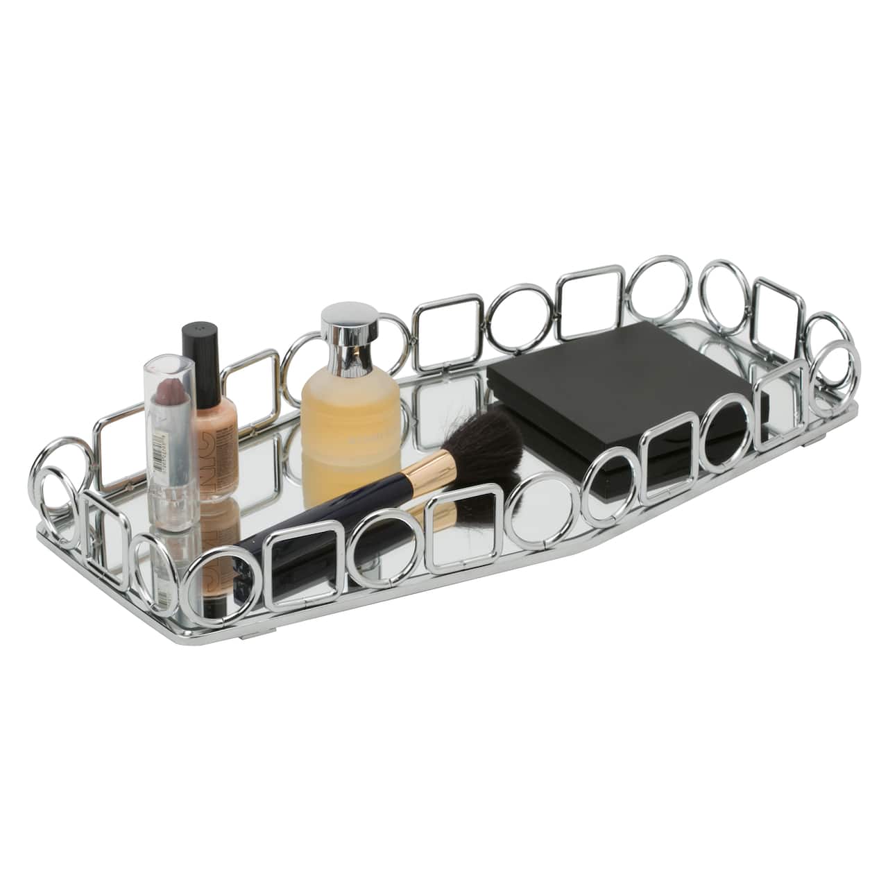 Home Details Circles & Squares Vanity Mirror Tray